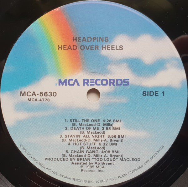 Headpins : Head Over Heels (LP, Album, Glo)