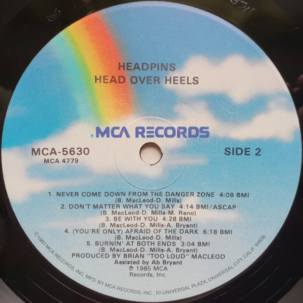 Headpins : Head Over Heels (LP, Album, Glo)