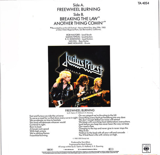 Judas Priest : Freewheel Burning (12")
