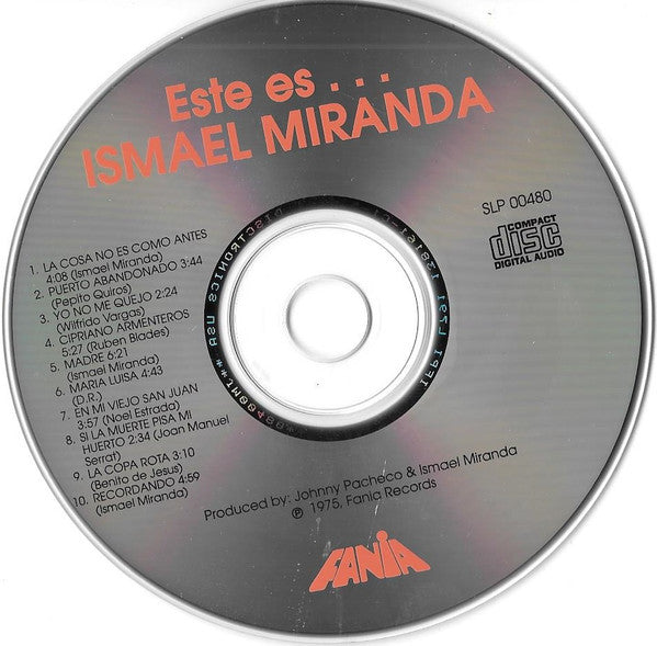 Ismael Miranda : Este Es Ismael Miranda (CD, Album, RE)
