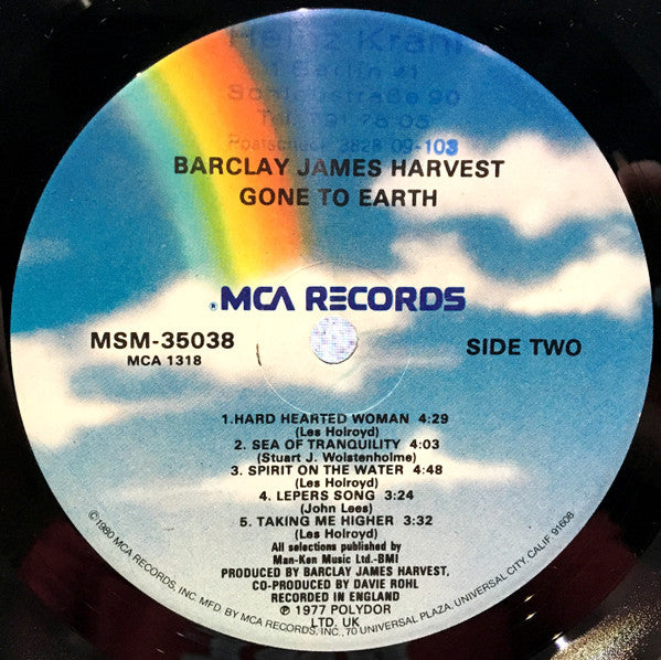 Barclay James Harvest : Gone To Earth (LP, Album, RE)