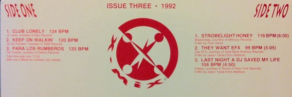 Various : X-Mix Issue Three (12", Comp, Promo)