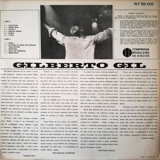 Gilberto Gil : Louvação (LP, Album, Mono)
