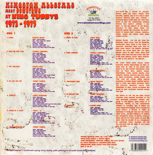 Various : Kingston Allstars Meet Downtown At King Tubby's 1972-1975 (LP, Comp)
