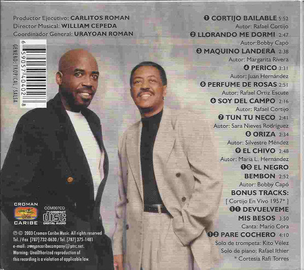 Tito Allen, Rafael Cortijo Jr : Tributo Al Maestro (CD, Album, Dig)