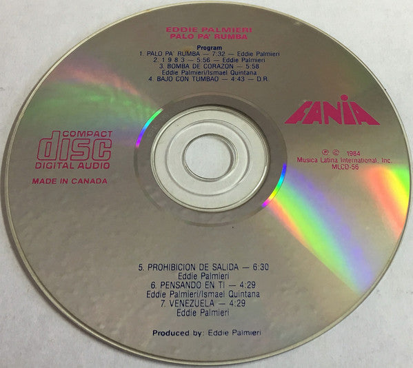 Eddie Palmieri : Palo Pá Rumba (CD, Album, RE)
