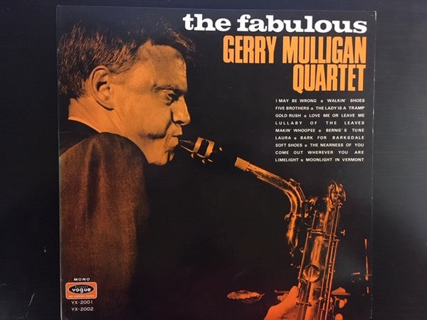 Gerry Mulligan Quartet : The Fabulous Gerry Mulligan Quartet (2xLP, Comp, Mono, RE, Gat)