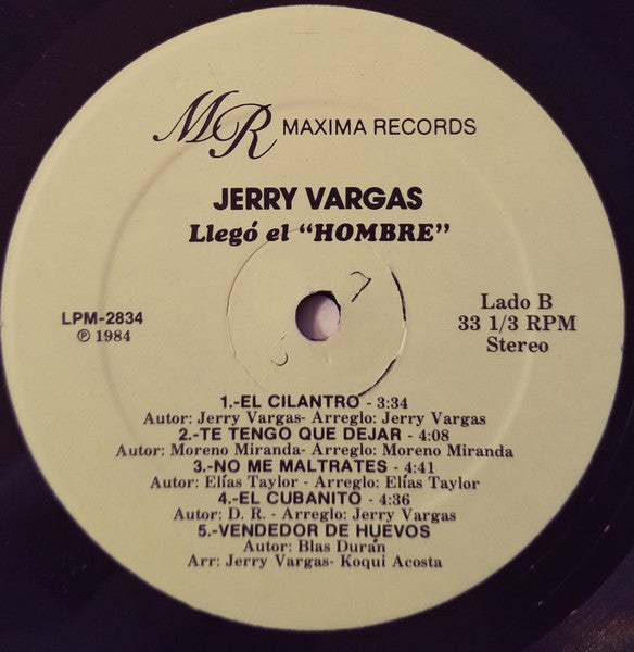 Jerry Vargas : Llego El Hombre (LP, Album)