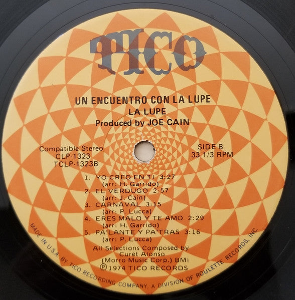 La Lupe Y Curet Alonso* : Un Encuentro Con La Lupe (LP, Album)
