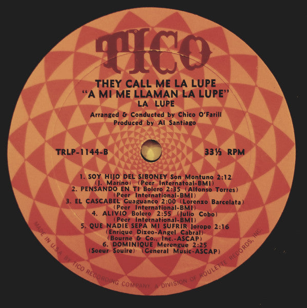 La Lupe : They Call Me La Lupe " A Mi Me Llaman La Lupe " (LP, Album, Mono)