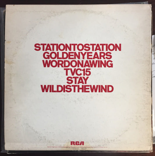 David Bowie : Station To Station (LP, Album)