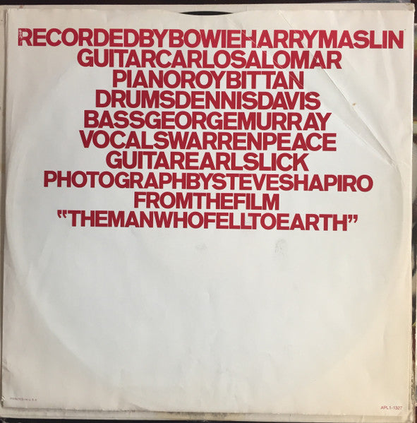David Bowie : Station To Station (LP, Album)