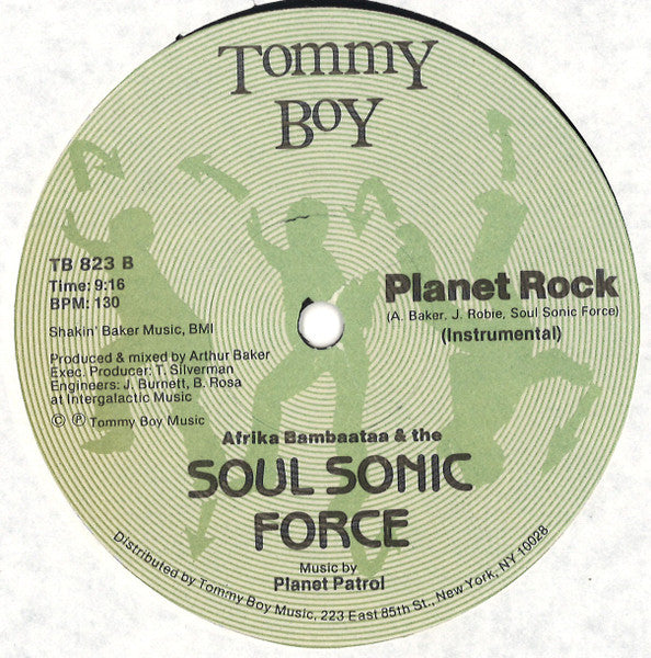 Afrika Bambaataa & the Soul Sonic Force* Music By Planet Patrol : Planet Rock (12", Gre)