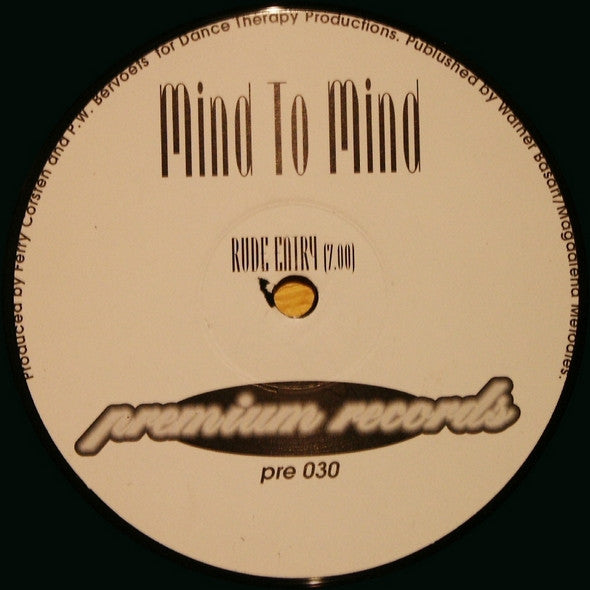 Mind To Mind : Music Is My Life (12")