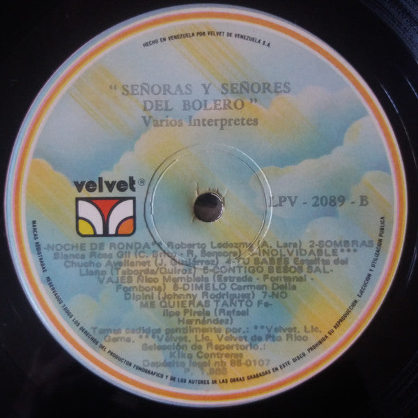 Various : Señoras Y Señores Del Bolero (LP, Comp)