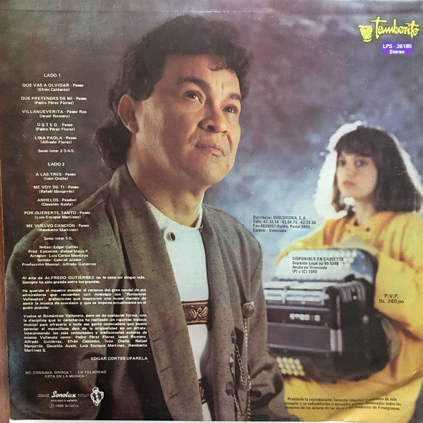 Alfredo Gutierrez : El Romantico Vallenato (LP, Album)