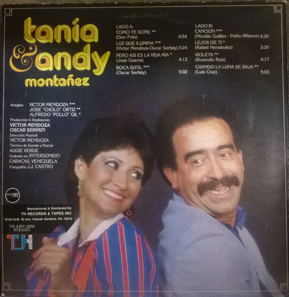 Andy Montañez, Tania (13) : Tania & Andy Montañez (LP)
