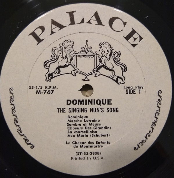 Le Choeur Des Enfants De Montmartre : Dominique (The Singing Nun's Song) (LP, Album, Mono)