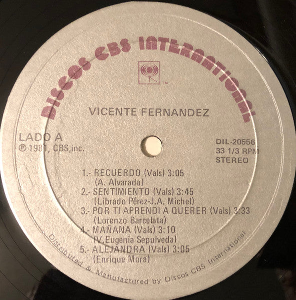 Vicente Fernandez : Valses Del Recuerdo (LP, Album)