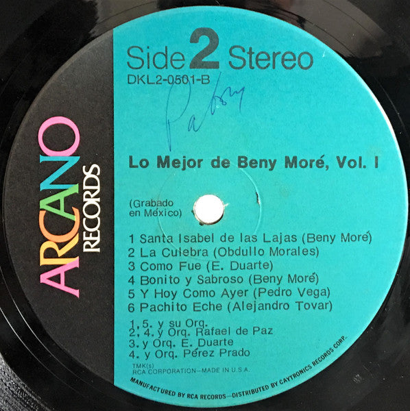 Beny Moré : Lo Mejor De Beny Moré Vol. 1 (2xLP, Album, Comp, Gat)