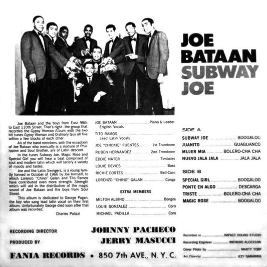 Joe Bataan : Subway Joe (LP, Album, RE)
