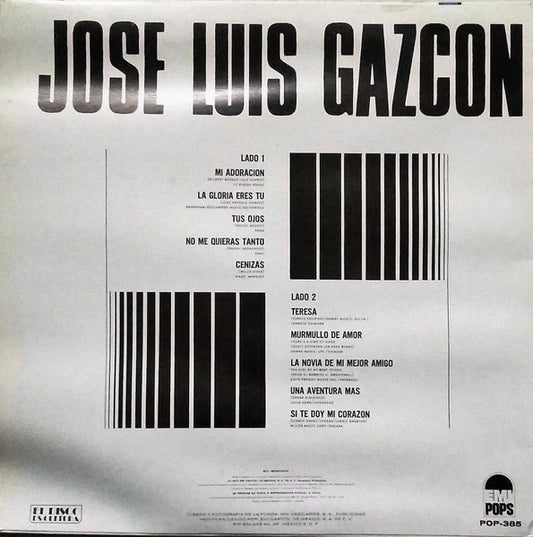 Jose Luis Gazcón : Mis Años Romanticos Con Los Yaki (LP, Album)