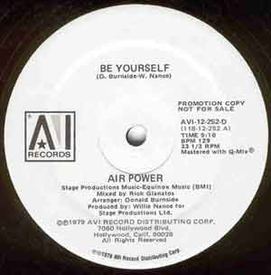 Air Power : Be Yourself (12", Promo)