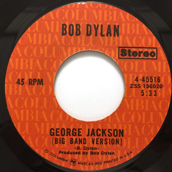 Bob Dylan : George Jackson (7", Single, Ter)