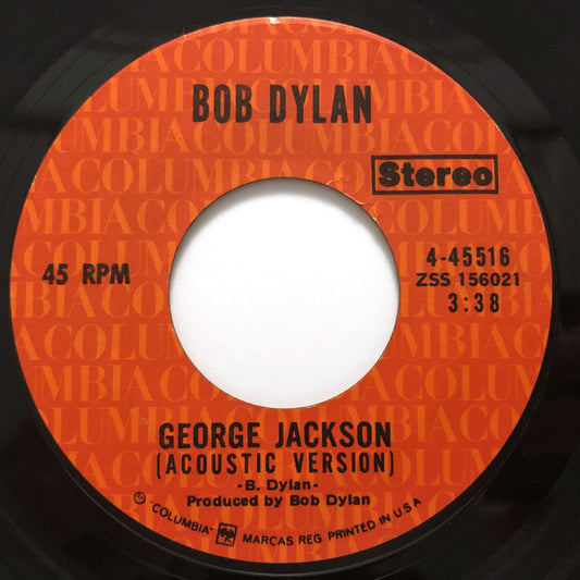 Bob Dylan : George Jackson (7", Single, Ter)