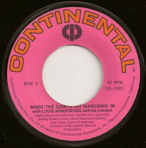 Louis Armstrong : The Night Before Christmas (7", Jac)