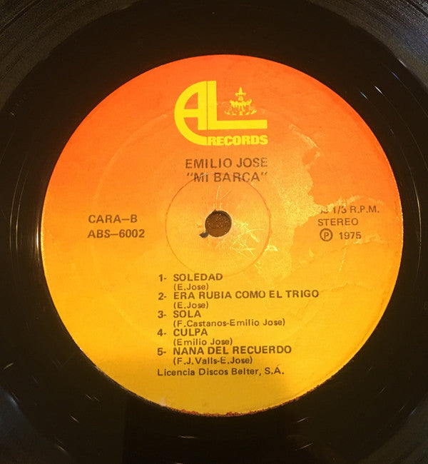 Emilio José : Mi Barca (LP, Comp)