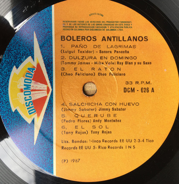 Various : Boleros Antillanos (LP, Comp)