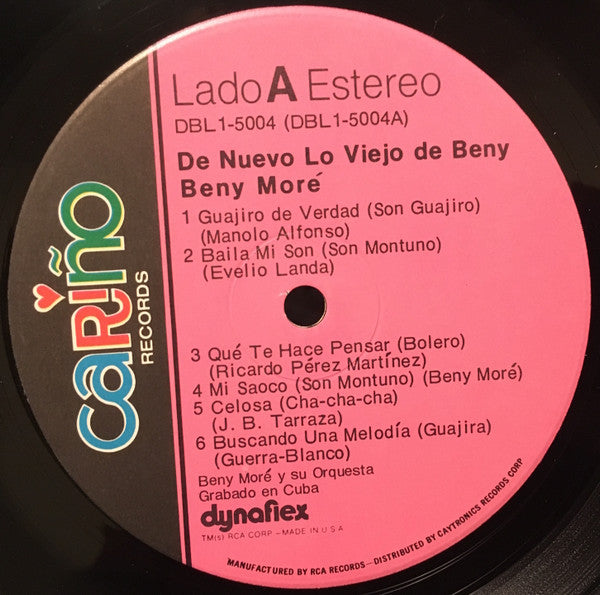Beny Moré : De Nuevo Lo Viejo De Beny (LP, Album, Comp)
