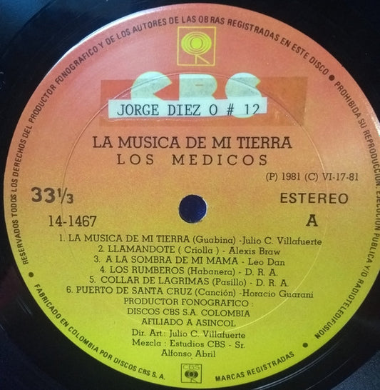 Los Médicos : La Música De Mi Tierra (LP, Album)