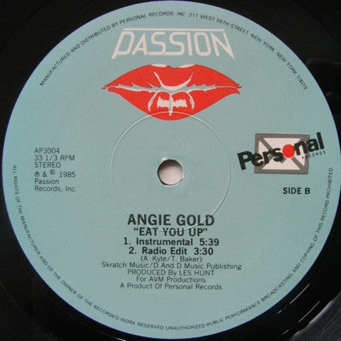 Angie Gold : Eat You Up (12")