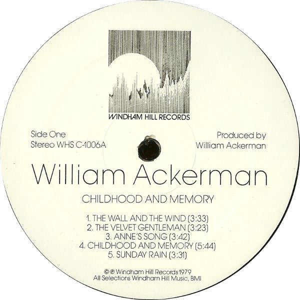 William Ackerman : Childhood And Memory (Pieces For Guitar) (LP, Album, RM, RP)