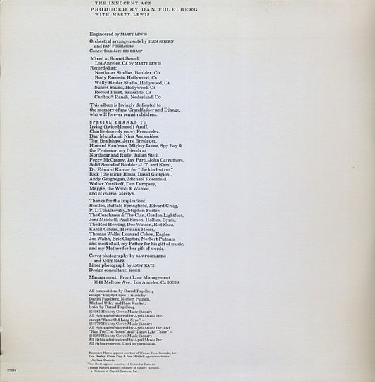 Dan Fogelberg - The Innocent Age vinyl record, 2xLP (Near Mint (NM or M-)) | Lulo Records
