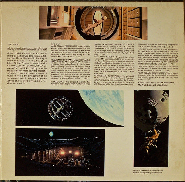Various : 2001: A Space Odyssey (Music From The Motion Picture Sound Track) (LP, RE, All)
