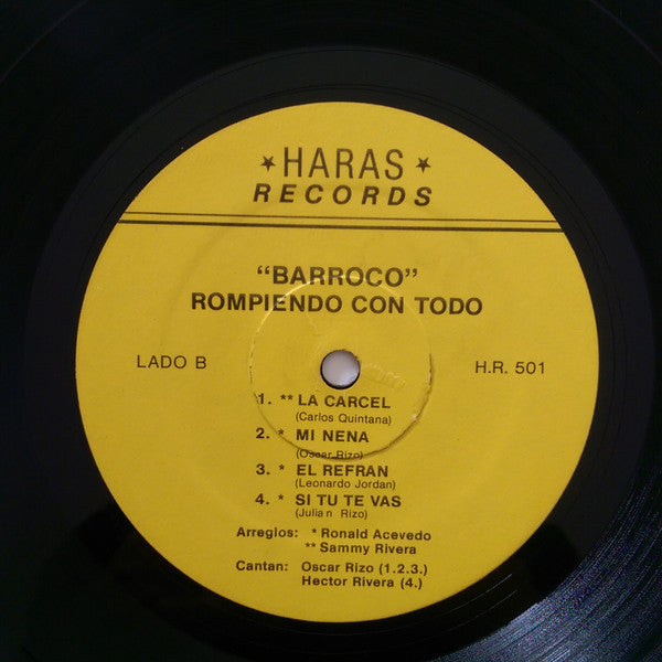 Conjunto Barroco : Rompiendo Con Todo (LP)