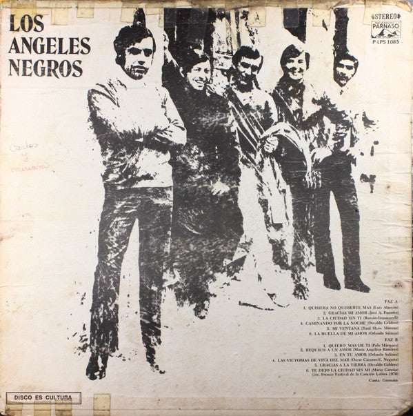 Los Angeles Negros : Quiero Mas De Ti (LP, Album)