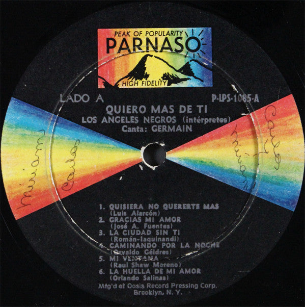 Los Angeles Negros : Quiero Mas De Ti (LP, Album)