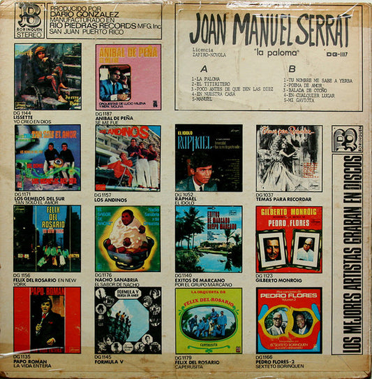 Joan Manuel Serrat - Joan Manuel Serrat vinyl record, LP (Near Mint (NM or M-)) | Lulo Records