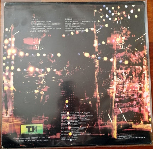 Dimension Latina Cantan Oscar D' LeĂłn Y Wladimir : Dimension Latina En Nueva York (LP, Album)