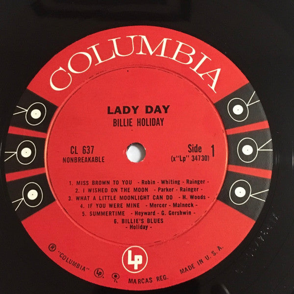Billie Holiday : Lady Day (LP, Comp, Mono, RP)