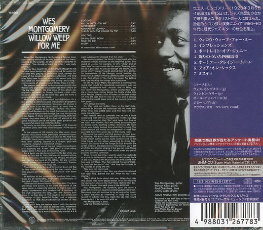 Wes Montgomery : Willow Weep For Me (CD, Album, RE, RM, SHM)