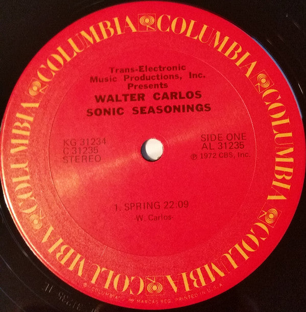 Walter Carlos : Sonic Seasonings (2xLP, Album)