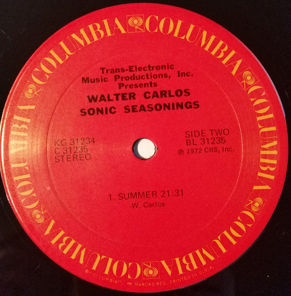 Walter Carlos : Sonic Seasonings (2xLP, Album)