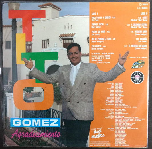 Tito Gomez (2) : Agradecimiento (LP, Album)