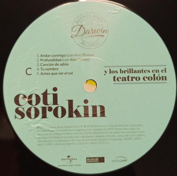 Coti Sorokin : Coti Sorokin Y Los Brillantes En El Teatro Colón (2xLP, Dlx)