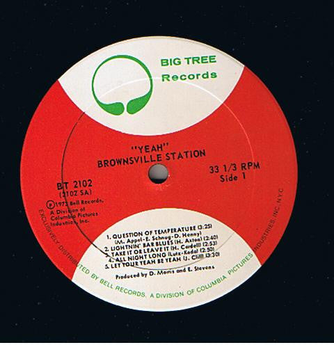 Brownsville Station : Yeah! (LP, Album, Ric)